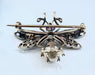 Fine Pearl & Diamond Fly Brooch 58 Facettes AB298
