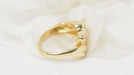 Ring 53 Horse head ring in yellow gold and diamonds 58 Facettes 32503