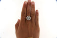 Ring 57 Margueritte Ring in Yellow Gold, White Sapphire & Diamonds 58 Facettes 6303 k