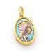 Montserrat Medal pendant in yellow gold and enamel 58 Facettes D359723LF