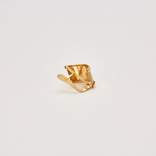 Boucles d'oreilles Paire de Demi Créoles Or Jaune 58 Facettes