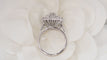 Bague 54.5 Bague double entourage en or blanc et diamants 58 Facettes 31982
