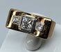 Ring TANK ring in yellow gold & diamonds 58 Facettes