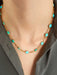 Vintage Gold Turquoise Necklace Necklace 58 Facettes