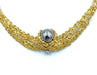 GILBERT ALBERT necklace. Yellow gold, diamond and interchangeable beads necklace 58 Facettes