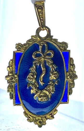 Pendentif Pendentif émail, époque Napoléon III 58 Facettes AB198