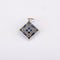 Pendentif Pendentif Damier Saphirs Diamants 58 Facettes JE521