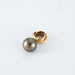 Pendant Pendant in Yellow Gold & Gray Pearl 58 Facettes