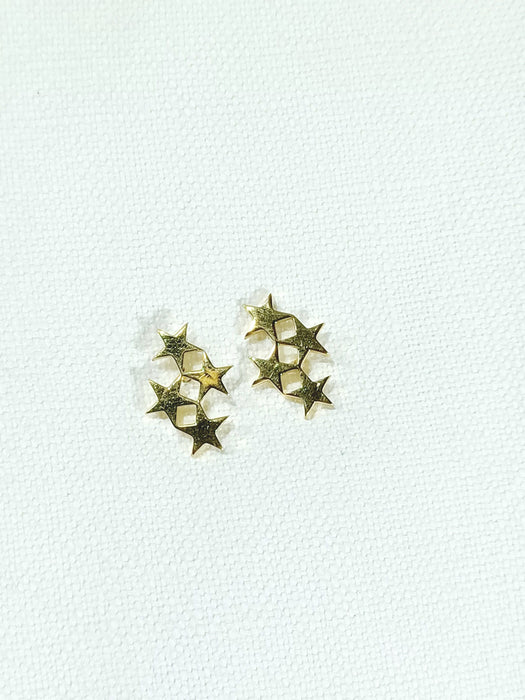 Boucles d'oreilles Boucle d'oreilles étoiles Or jaune 58 Facettes