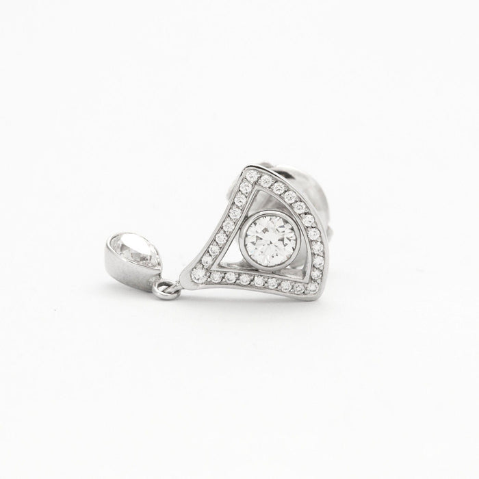 Boucles d'oreilles Boucles d'Oreilles Triangle Diamant 58 Facettes 002.1095