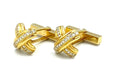 Boutons de manchette Tiffany’s & Co. Boutons de manchette or jaune et diamants 58 Facettes