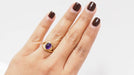Ring Vintage ring in yellow gold and amethyst 58 Facettes 31231