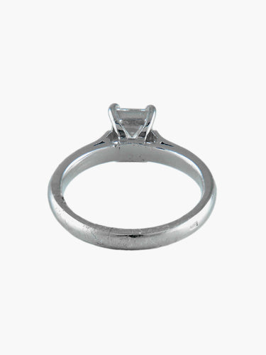 Bague Solitaire taille Emeraude 58 Facettes