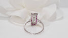 Ring Art Deco Ring White Gold, Rubies And Diamonds 58 Facettes 31134