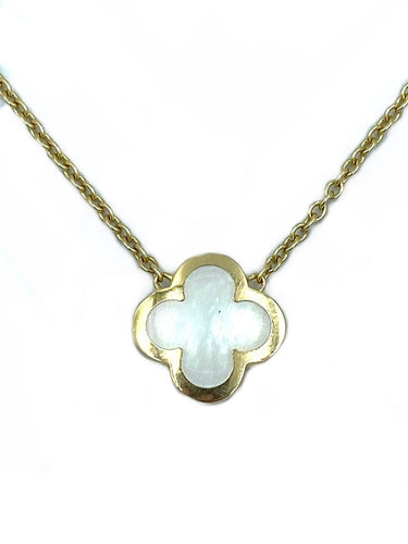 Pendentif Pendentif Van Cleef & Arpels "Pure Alhambra" or jaune et nacre 58 Facettes