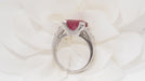 Ring 55.5 White Gold Ruby & Diamond Ring 58 Facettes 31317