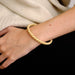 Antique Ivory and Gold Twisted Bracelet Bracelet 58 Facettes