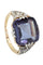 Bague BAGUE ART DÉCO SAPHIR VIOLET ET DIAMANTS 58 Facettes 052741