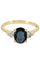 Bague BAGUE MODERNE SAPHIR ET DIAMANTS 58 Facettes 044471