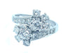 Ring Bague Toi & Moi 1950 white gold and diamonds 58 Facettes