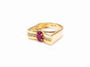 Ring 54 Ruby and diamond ring 58 Facettes GG25.Wing-R