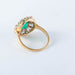 Ring Emerald and diamond Marguerite ring 58 Facettes