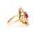 Bague Bague fleur rubellite et diamants 58 Facettes Fleur/R