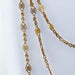 Filigree long necklace Yellow gold 3 rows 58 Facettes