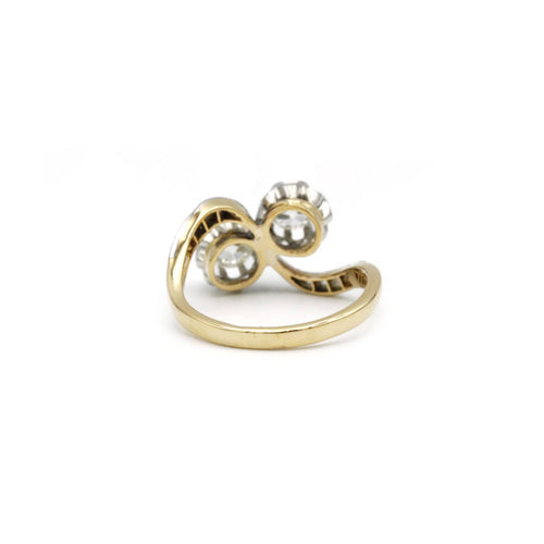 Bague 49 Bague - Or, platine & diamants 58 Facettes 240008R