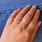 Bague 56 Bague or blanc diamants 2.40ct 58 Facettes