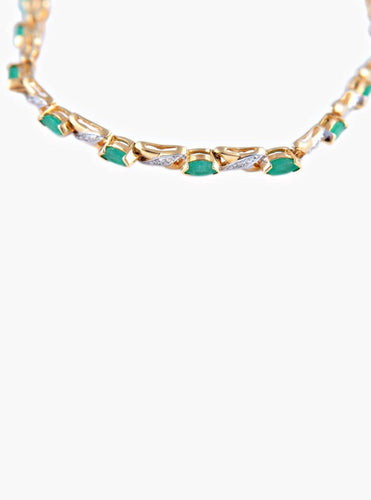 Bracelet Bracelet Ligne Emeraudes 58 Facettes