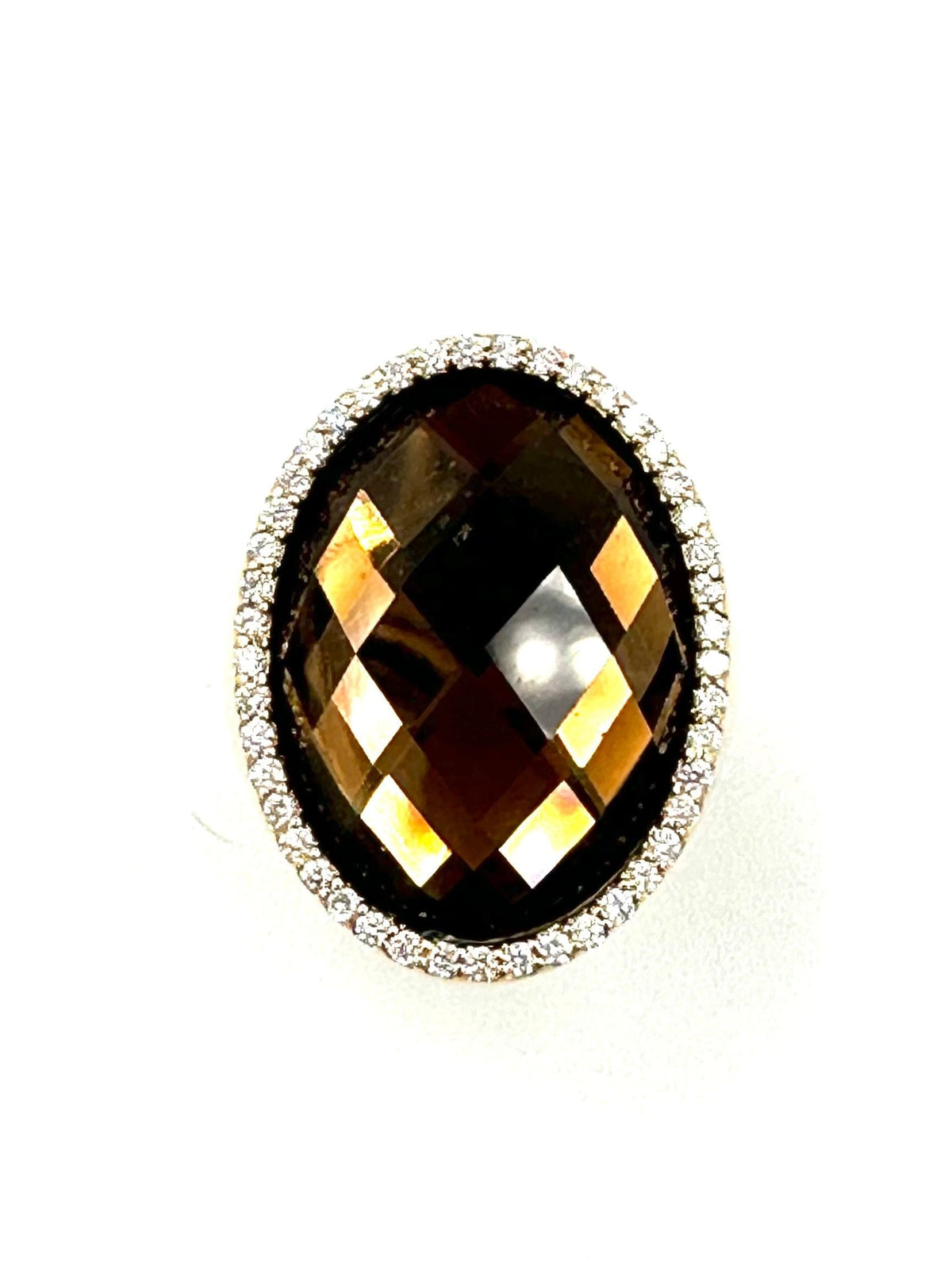 Bague Roberto Coin – Or Rose, Agate, Quartz, Diamant Et Jade Noir Amphibole – Occasion, Luxe