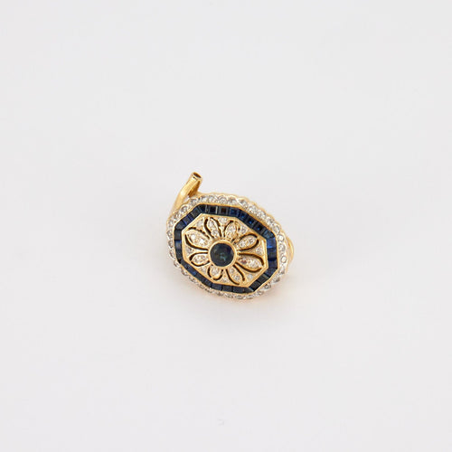 Boucles d'oreilles BOUCLES D'OREILLES OR JAUNE, DIAMANTS, SPAHIRS 58 Facettes