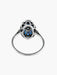 Ring Art Deco Ring Gold Platinum Sapphires Diamonds 58 Facettes