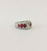 Ring Art Deco Diamond & Ruby Ring 58 Facettes to Latvia