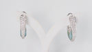 Earrings Aquamarine and diamond earrings 58 Facettes 32153