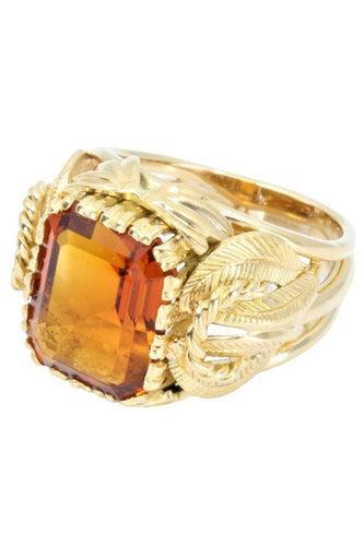 Bague BAGUE ORNEMENTALE CITRINE DE MADÈRE 58 Facettes 046551