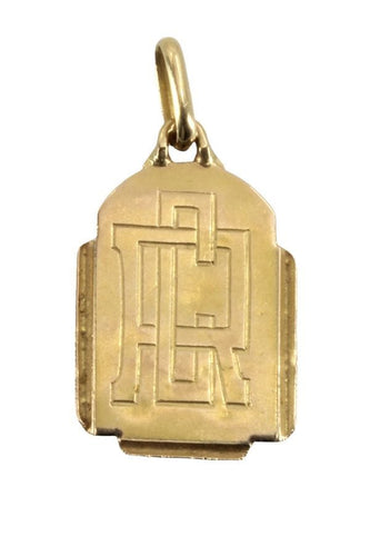 Pendentif MÉDAILLE SAINT CHRISTOPHE ART-DÉCO 58 Facettes 045251