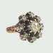 Ring 54.5 Early 18th century ring in XNUMX-carat gold and silver with diamonds 58 Facettes Q953A (910)