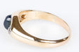 Ring 57 Yellow Gold Sapphire 2 Diamond Ring. 58 Facettes BG14KTDSACC653-1