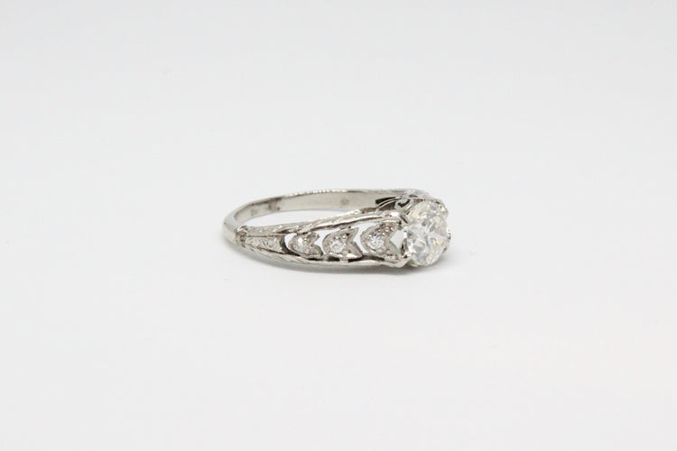 Bague Bague Platine Diamants 58 Facettes