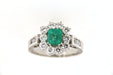 Emerald Marguerite Ring Ring 58 Facettes 6380j