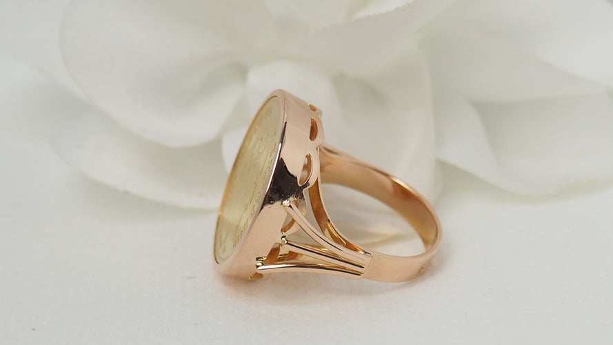 Bague 52 Bague pièce Napoléon III 58 Facettes 32401