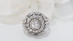 Bague 50 Bague entourage Vintage en Palladium et diamants 58 Facettes 29680