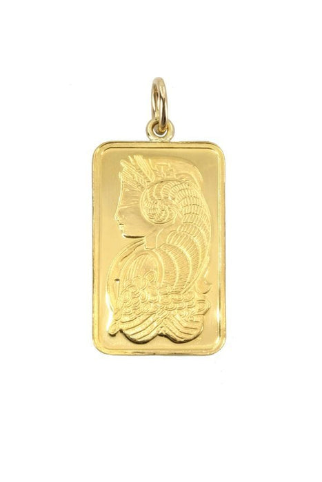 Pendentif PENDENTIF LINGOTIN 5 GRAMMES "LADY FORTUNA" 58 Facettes 041431