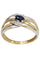 Bague BAGUE MODERNE SAPHIR ET DIAMANTS 58 Facettes 054841