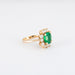 Ring 57 Colombian Emerald Ring Diamonds 58 Facettes