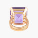 Bague 50 Bague Or jaune Pierre violette 58 Facettes