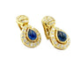 ADLER earrings - yellow gold, sapphires and diamond earrings 58 Facettes