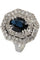 Bague BAGUE SAPHIR ET DIAMANTS STYLE ART-DÉCO 58 Facettes 048041